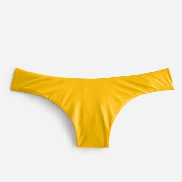 New J.Crew Curved-Waist Cheeky Bikini Bottom in Pink Size Medium NWT - Picture 3 of 9